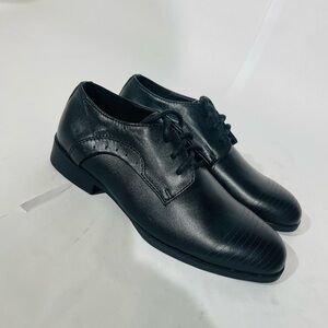 Kenneth Cole New York Black Straightline Dress Shoes Oxford Boys Size 1